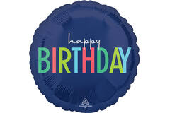 Foil Balloon - happy BIRTHDAY - 45 cm